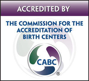 Accredited by The Commission for the Accreditation of Birth Centers